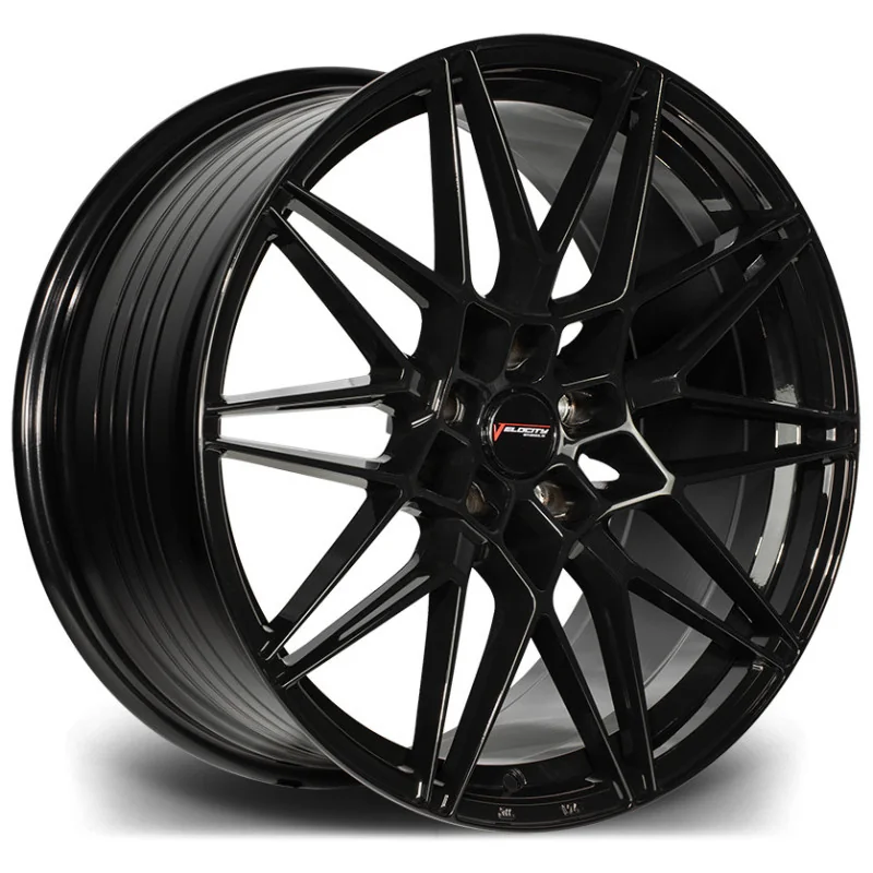Juego de 4 Llantas Flowforming VELOCITY VF10 Negro brillo - 8