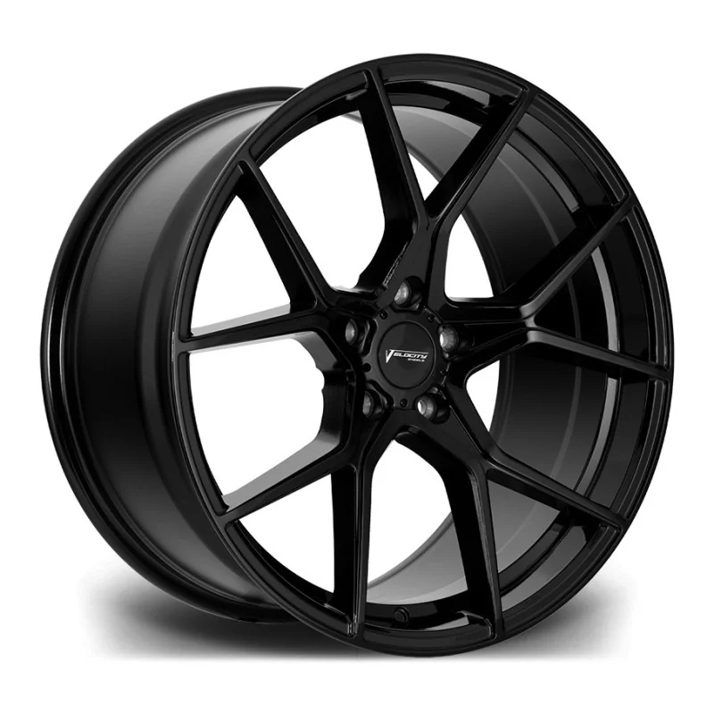 Juego de 4 Llantas Flowforming VELOCITY VF4 Negro brillo - 10