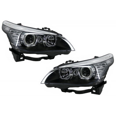 Faros delanteros Angel eyes BMW Serie 5 E60 E61 look LCI