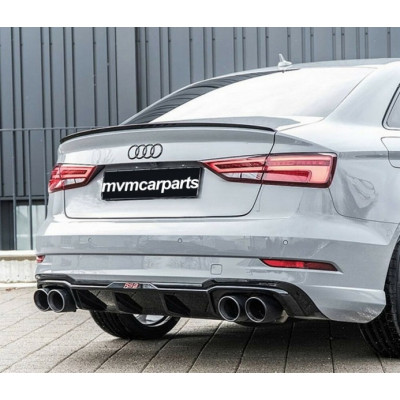 Aleron spoiler trasero Sline Audi A3 8V Sedan Negro Brillo