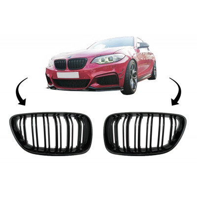 Rejillas frontales para BMW Serie 2 F22 F23 F87 look Performance