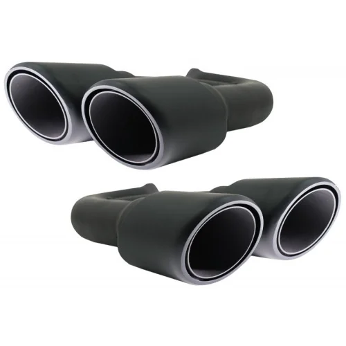 Salidas de escape para Porsche Cayenne 958 Negras