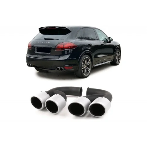 Salidas de escapa para Porsche Cayenne 958 Cromadas
