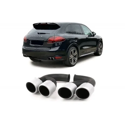 Salidas de escapa para Porsche Cayenne 958 Cromadas