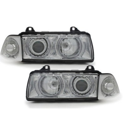 Faros delanteros para BMW Serie 3 E36 Sedán Cromado