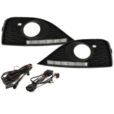 Molduras antinieblas con luz diurna para Seat Ibiza 6J look FR