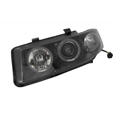 Faros delanteros Angel Eyes para Seat León 1M1 Black