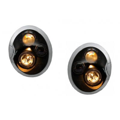 Faros delanteros Angel Eyes para Mini Cooper 2001-2006 look xénon