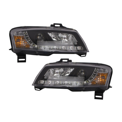 Faros delanteros LED para Fiat Stilo Black