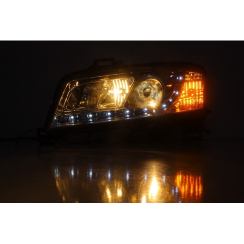 Faros delanteros LED para Fiat Stilo Cromados