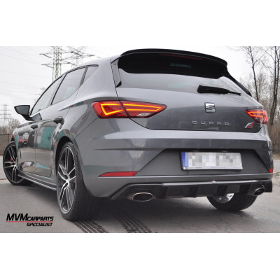 Difusor trasero para Seat Leon Cupra MK3 Facelift