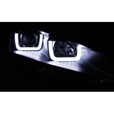 Faros delanteros Led U para VW Golf 7 MK7 Negros