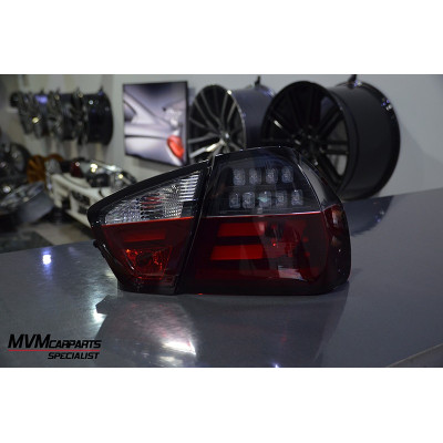 Pilotos traseros Led para BMW Serie 3 E90 look LCI Oscuros