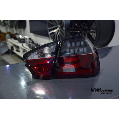 Pilotos traseros Led para BMW Serie 3 E90 look LCI Oscuros