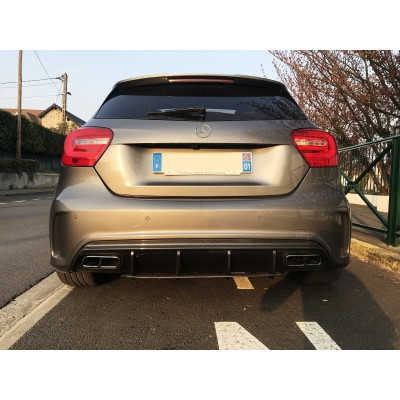 Difusor trasero look Carbono Mercedes Clase A W176 AMG