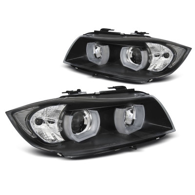 Faros Xenon Angel eyes Led para BMW Serie 3 E90 E91