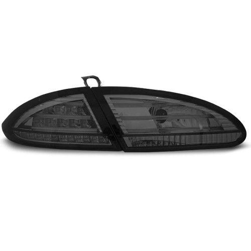 Pilotos traseros Led Seat Leon 2005-2009 Ahumado Cromado