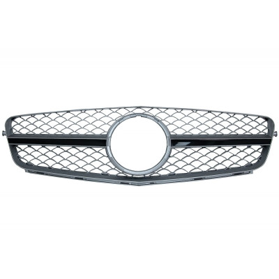 Parrilla frontal Mercedes Clase C W204 tipo C63 AMG Plata