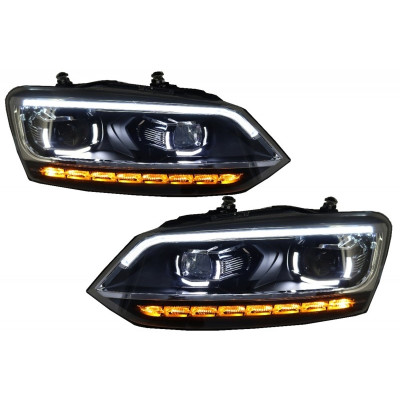 Faros delanteros Led para VW Polo MK5 2010-2017 Dinamicos