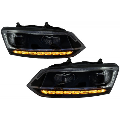 Faros delanteros Led para VW Polo MK5 2010-2017 Dinamicos