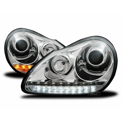 Faros Xenon para Porsche Cayenne de 2002 a 2007 Cromados