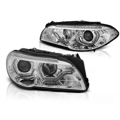 Faros Xenon Dinamic BMW Serie 5 F10 DRL Led Cromados