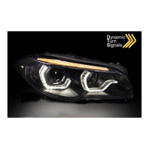 Faros Xenon Dinamic BMW Serie 5 F10 DRL Led Negros