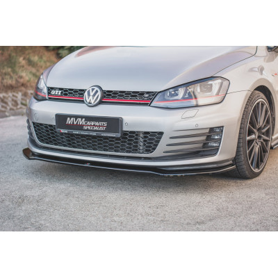 Añadido lip delantero para VW Golf VII GTI Negro brillo