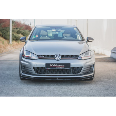 Añadido lip delantero para VW Golf VII GTI Negro brillo