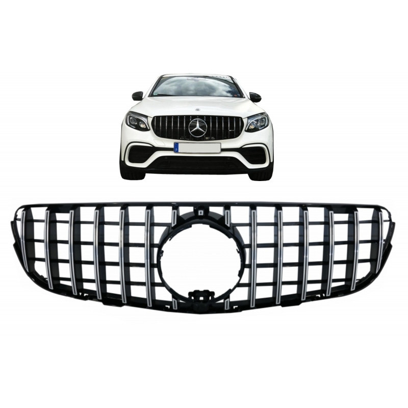 Parrilla frontal Mercedes GLC tipo Panamericana Cromada Parrilla frontal Mercedes GLC tipo Panamericana Cromada
