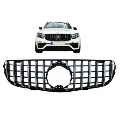 Parrilla frontal Mercedes GLC tipo Panamericana Cromada