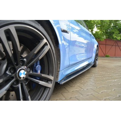 Difusores de taloneras laterales para BMW M4 F82 F83 Negro brillo