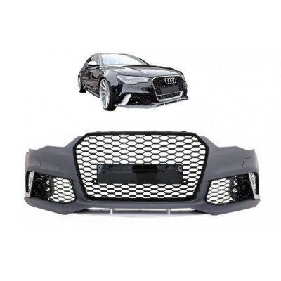 Parachoques delantero adecuado para AUDI A6 C7 4G (2011-2015) Diseño RS6 con rejilla