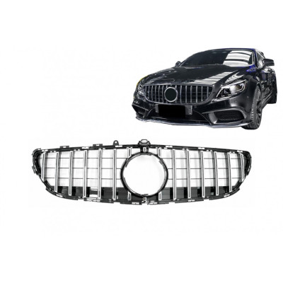 Rejilla delantera para Mercedes CLS W218 Facelift tipo GTR Panamericana Cromada