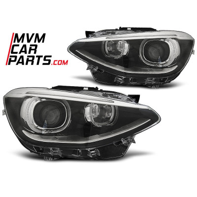 Faros delanteros Angel Eyes para BMW Serie 1 F20 F21 look Xenon