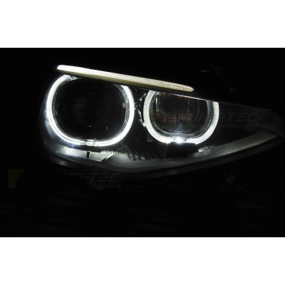 Faros delanteros Angel Eyes para BMW Serie 1 F20 F21 look Xenon