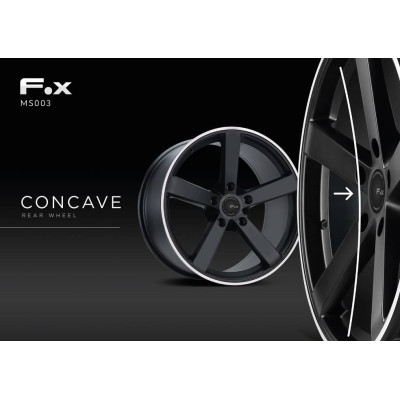 Juego de 4 Llantas 19 Fox MS003 Black Concave BM084