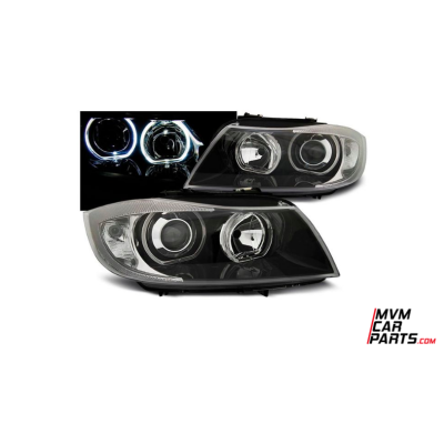 Faros Angel eyes para BMW E90 look Xenon