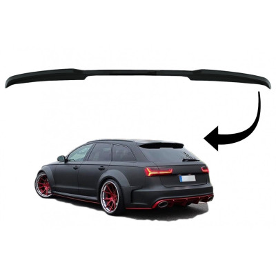 Aleron look RS6 para Audi A6 Avant C7 2016-2018 Pintado negro brillo