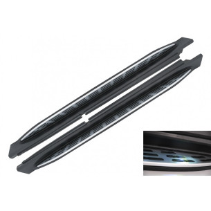 Set de Estriberas laterales con LED de cortesía para Mercedes GLE W167 SUV